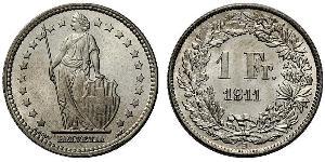 1 Franc Svizzera Argento 