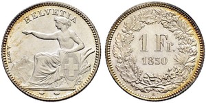 1 Franc Svizzera Argento 