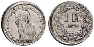 1 Franc Svizzera Argento 