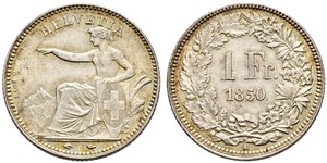 1 Franc Svizzera Argento 