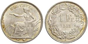 1 Franc Svizzera Argento 