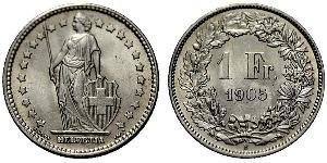 1 Franc Svizzera Argento 
