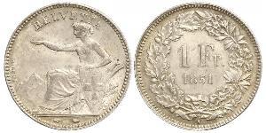 1 Franc Svizzera Argento 