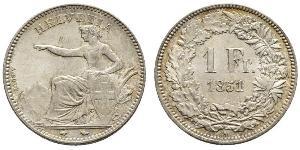 1 Franc Svizzera Argento 