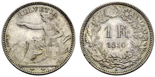 1 Franc Svizzera Argento 