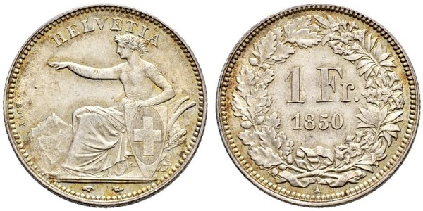 1 Franc Svizzera Argento 