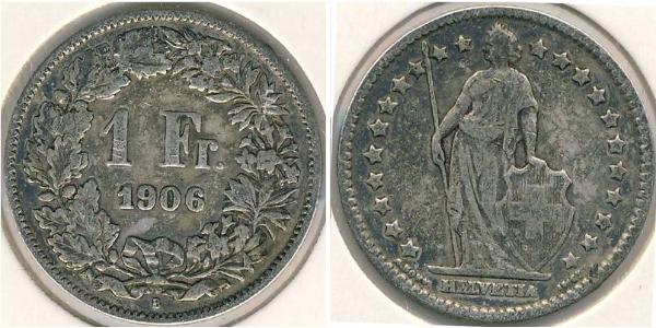 1 Franc Svizzera Argento 