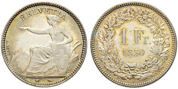 1 Franc Svizzera Argento 