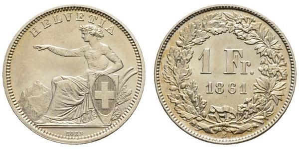 1 Franc Svizzera Argento 