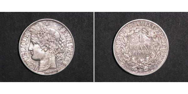 1 Franc Terza Repubblica francese (1870-1940)  Argento 