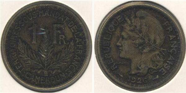 1 Franc Camerún Bronce 