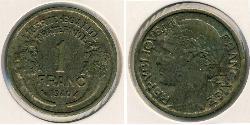 1 Franc Tercera República Francesa (1870-1940)  Bronce 