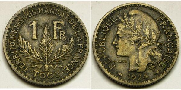 1 Franc Togo Bronce 