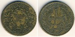 1 Franc Túnez Bronce 