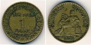 1 Franc French Third Republic (1870-1940)  Bronze 