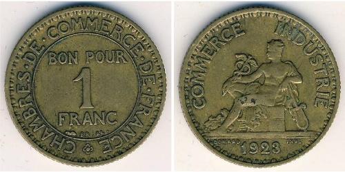 1 Franc French Third Republic (1870-1940)  Bronze 