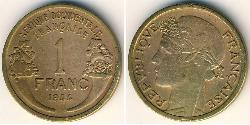 1 Franc French West Africa (1895-1958) Bronze 