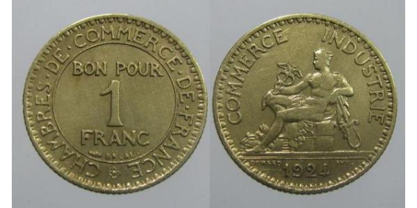 1 Franc Troisième République (1870-1940)  Bronze 
