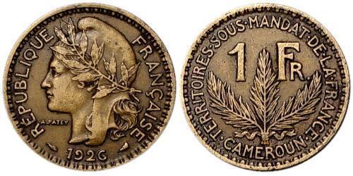 1 Franc Camerun Bronzo 