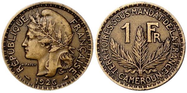 1 Franc Camerun Bronzo 