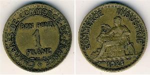 1 Franc Terza Repubblica francese (1870-1940)  Bronzo 