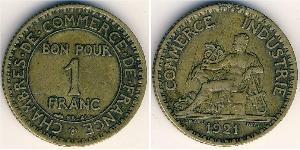 1 Franc Terza Repubblica francese (1870-1940)  Bronzo 