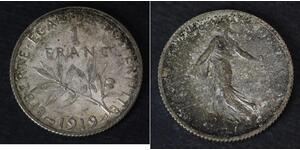 1 Franc France Copper/Silver/Nickel 