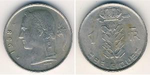 1 Franc Belgique Cuivre/Nickel 