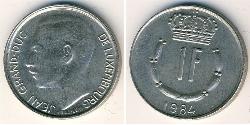 1 Franc Luxembourg (pays) Cuivre/Nickel 