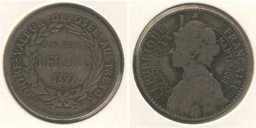 1 Franc Martinique Cuivre/Nickel 