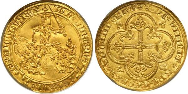 1 Franc Kingdom of France (843-1791) Gold John II of France (1319-1364)