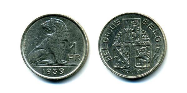1 Franc Belgien Nickel 