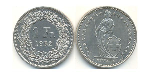 1 Franc Suiza Níquel/Cobre 