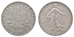 1 Franc Francia Níquel/Cobre/Plata 