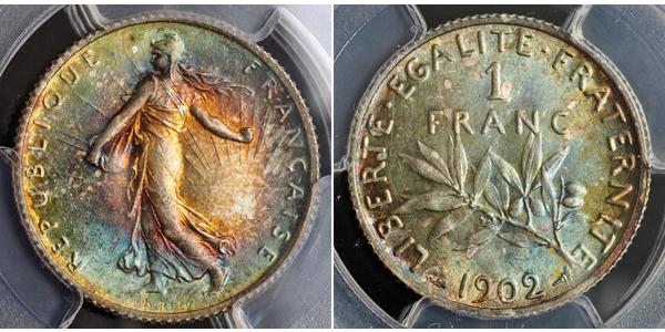 1 Franc Francia Níquel/Cobre/Plata 