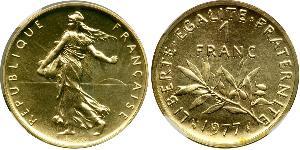 1 Franc Cinquième République (1958 - ) Or 