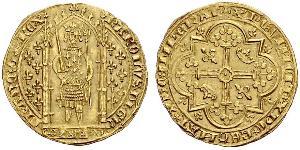 1 Franc Kingdom of France (843-1791) Or Charles V of France (1338 - 1380)