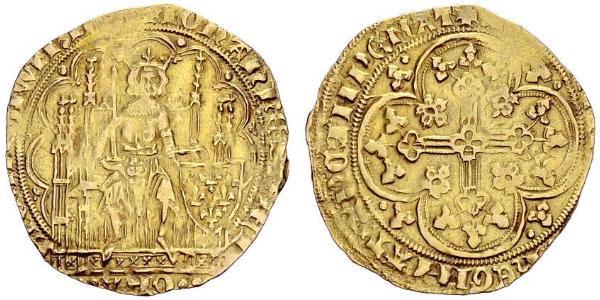 1 Franc Reino de Francia (843-1791) Oro Charles V of France (1338 - 1380)