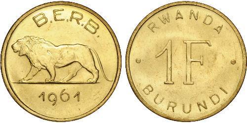 1 Franc Burundi Ottone 