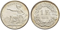 1 Franc Suiza Plata 