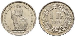 1 Franc Suiza Plata 