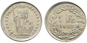 1 Franc Suiza Plata 