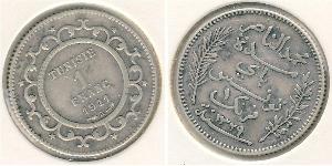 1 Franc Túnez Plata 