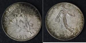 1 Franc Francia Rame/Argento/Nichel 
