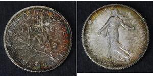 1 Franc Francia Rame/Argento/Nichel 
