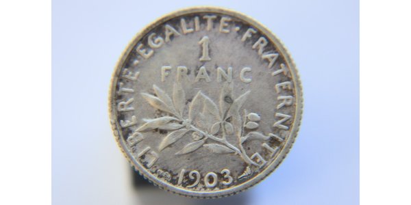 1 Franc Francia Rame/Argento/Nichel 