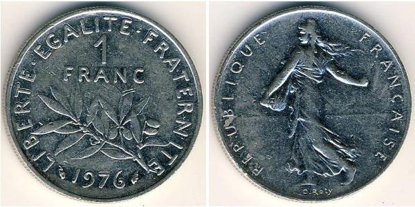 1 Franc Francia Rame/Argento/Nichel 