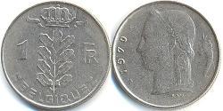 1 Franc Belgio Rame/Nichel 