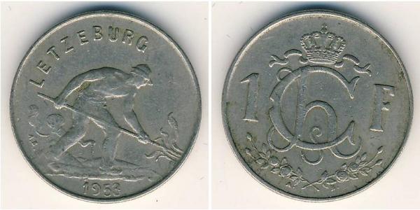 1 Franc Lussemburgo Rame/Nichel 