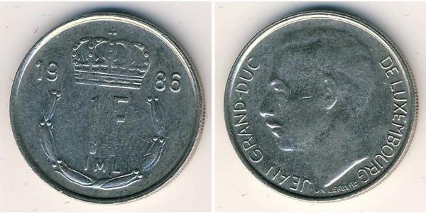 1 Franc Lussemburgo Rame/Nichel 